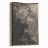 Dark Gothic Art - Ethereal Encounter Vintage Gothic Wall Print