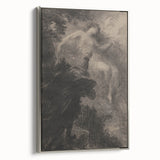 Dark Gothic Art - Ethereal Encounter Vintage Gothic Wall Print
