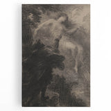 Dark Gothic Art - Ethereal Encounter Vintage Gothic Wall Print