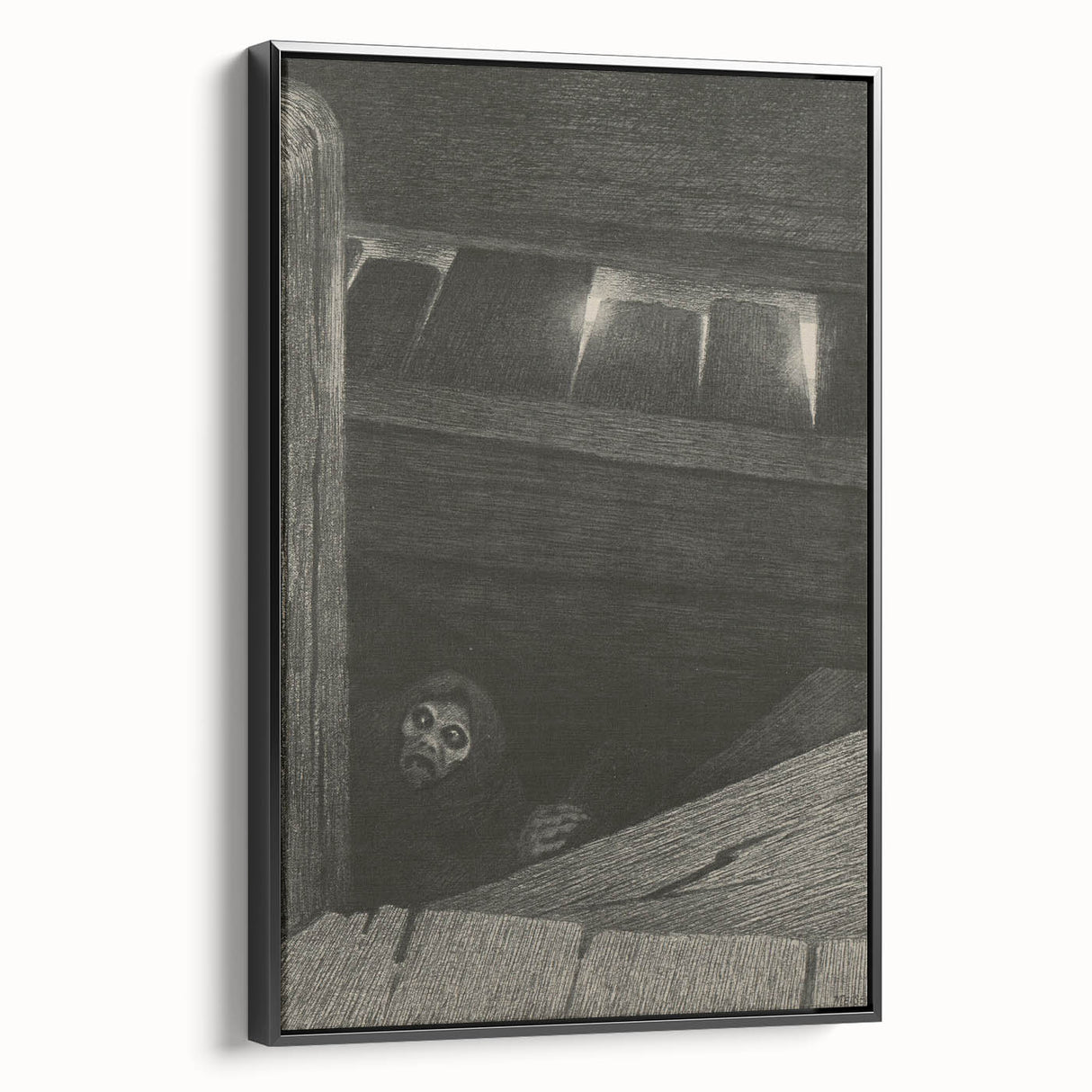 Gothic Wall Art | Dark Creature Illustration | Mysterious Gothic Art
