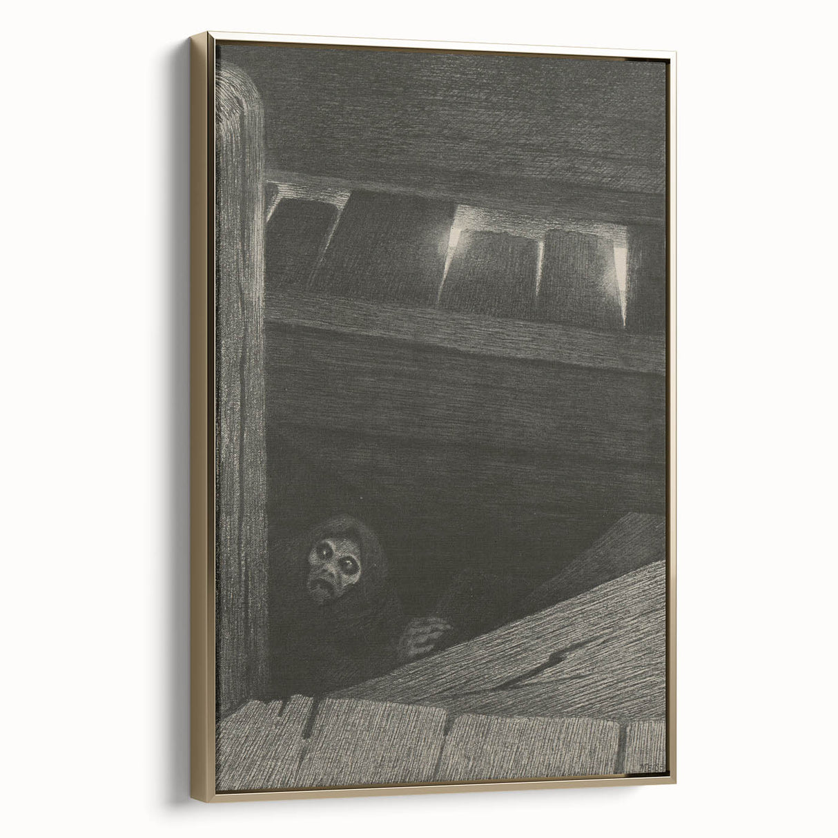 Gothic Wall Art | Dark Creature Illustration | Mysterious Gothic Art