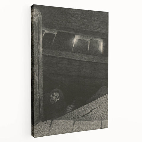 Gothic Wall Art | Dark Creature Illustration | Mysterious Gothic Art