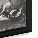 Gothic Wall Art | Serpent Creature Illustration | Dark Decor Style