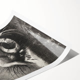 Gothic Wall Art | Serpent Creature Illustration | Dark Decor Style