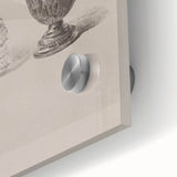 Gothic Wall Art | Skull and Urn Illustration | Dark Decor Style