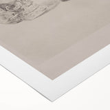 Gothic Wall Art | Skull and Urn Illustration | Dark Decor Style