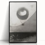 Gothic Wall Art | Surreal Eye Balloon Illustration | Dark Decor Style