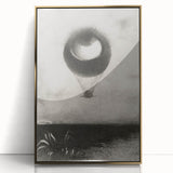 Gothic Wall Art | Surreal Eye Balloon Illustration | Dark Decor Style