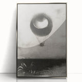 Gothic Wall Art | Surreal Eye Balloon Illustration | Dark Decor Style