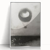 Gothic Wall Art | Surreal Eye Balloon Illustration | Dark Decor Style