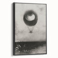 Gothic Wall Art | Surreal Eye Balloon Illustration | Dark Decor Style