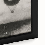 Gothic Wall Art | Surreal Eye Balloon Illustration | Dark Decor Style