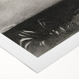 Gothic Wall Art | Surreal Eye Balloon Illustration | Dark Decor Style