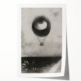 Gothic Wall Art | Surreal Eye Balloon Illustration | Dark Decor Style