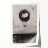 Gothic Wall Art | Surreal Eye Balloon Illustration | Dark Decor Style