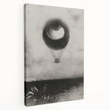Gothic Wall Art | Surreal Eye Balloon Illustration | Dark Decor Style