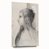 Gothic Wall Art | Vintage Profile Sketch | Medieval Gothic Canvas Prints