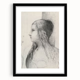 Gothic Wall Art | Vintage Profile Sketch | Medieval Gothic Canvas Prints