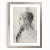 Gothic Wall Art | Vintage Profile Sketch | Medieval Gothic Canvas Prints