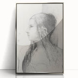 Gothic Wall Art | Vintage Profile Sketch | Medieval Gothic Canvas Prints
