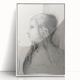 Gothic Wall Art | Vintage Profile Sketch | Medieval Gothic Canvas Prints
