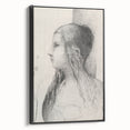 Gothic Wall Art | Vintage Profile Sketch | Medieval Gothic Canvas Prints