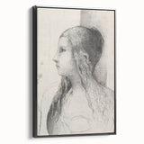 Gothic Wall Art | Vintage Profile Sketch | Medieval Gothic Canvas Prints
