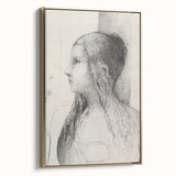 Gothic Wall Art | Vintage Profile Sketch | Medieval Gothic Canvas Prints