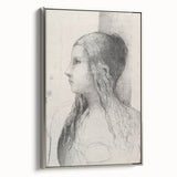 Gothic Wall Art | Vintage Profile Sketch | Medieval Gothic Canvas Prints
