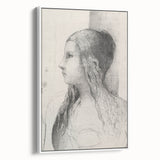 Gothic Wall Art | Vintage Profile Sketch | Medieval Gothic Canvas Prints