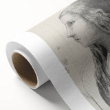 Gothic Wall Art | Vintage Profile Sketch | Medieval Gothic Canvas Prints