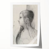 Gothic Wall Art | Vintage Profile Sketch | Medieval Gothic Canvas Prints