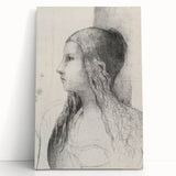 Gothic Wall Art | Vintage Profile Sketch | Medieval Gothic Canvas Prints