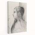 Gothic Wall Art | Vintage Profile Sketch | Medieval Gothic Canvas Prints