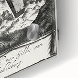 Gothic Wall Art | Hanging Coffin Illustration | Dark Decor Style