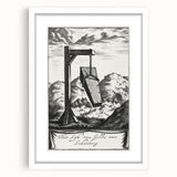 Gothic Wall Art | Hanging Coffin Illustration | Dark Decor Style