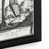 Gothic Wall Art | Hanging Coffin Illustration | Dark Decor Style