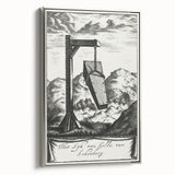 Gothic Wall Art | Hanging Coffin Illustration | Dark Decor Style