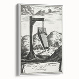 Gothic Wall Art | Hanging Coffin Illustration | Dark Decor Style