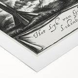 Gothic Wall Art | Hanging Coffin Illustration | Dark Decor Style