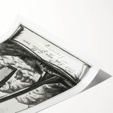 Gothic Wall Art | Hanging Coffin Illustration | Dark Decor Style