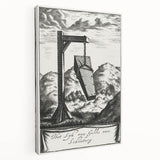 Gothic Wall Art | Hanging Coffin Illustration | Dark Decor Style