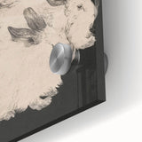 Gothic Wall Art | Surreal Rabbit Illustration | Dark Decor Style