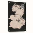 Gothic Wall Art | Surreal Rabbit Illustration | Dark Decor Style