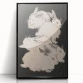 Gothic Wall Art | Surreal Rabbit Illustration | Dark Decor Style