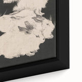 Gothic Wall Art | Surreal Rabbit Illustration | Dark Decor Style