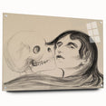Memento Mori Gothic Art - Vintage Skeleton and Woman Gothic Print