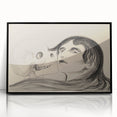 Memento Mori Gothic Art - Vintage Skeleton and Woman Gothic Print