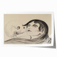 Memento Mori Gothic Art - Vintage Skeleton and Woman Gothic Print