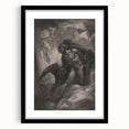 Dark Gothic Mythology Art - Vintage Fallen Angel Gothic Wall Print